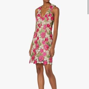 DEX Floral Embroidered Lace Dress- Size Small